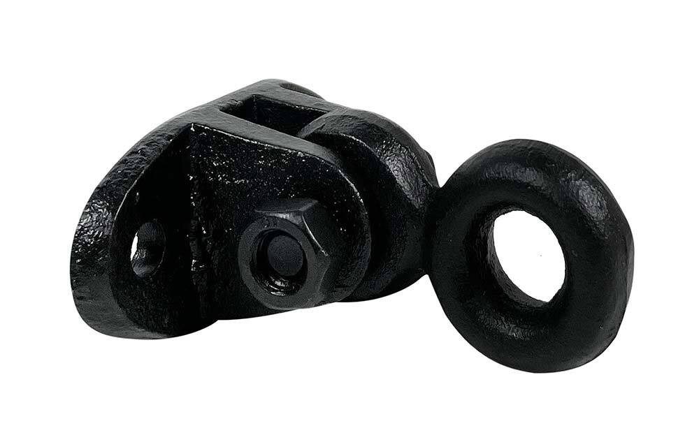 Mauerring Befestigungsring Anbindering Wandring Gusseisen Antik-Stil Schwarz