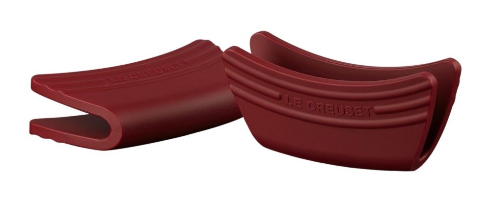 Le Creuset Silikon Griffschutz 2er-Set Garnet (Rhone) Bordeaux-Rot