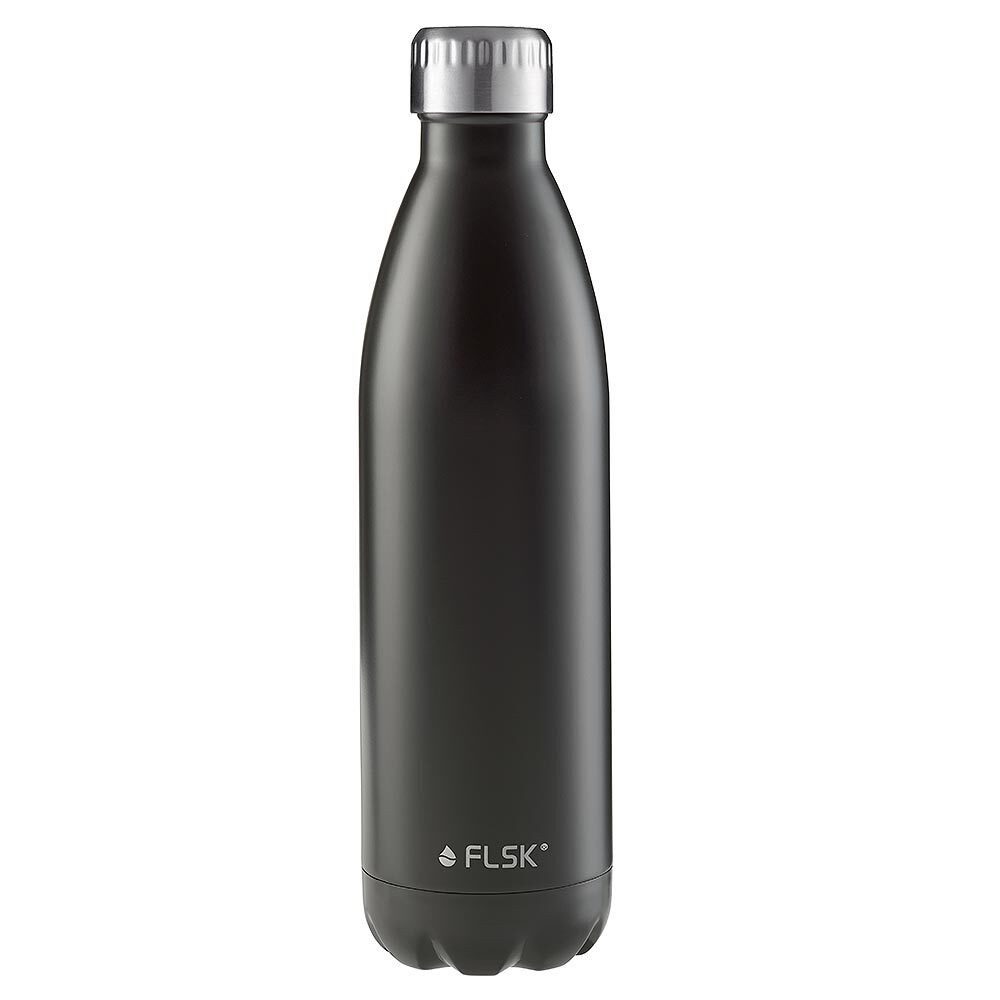 FLSK Trinkflasche BLCK Isolierflasche Schwarz Black 750 ml