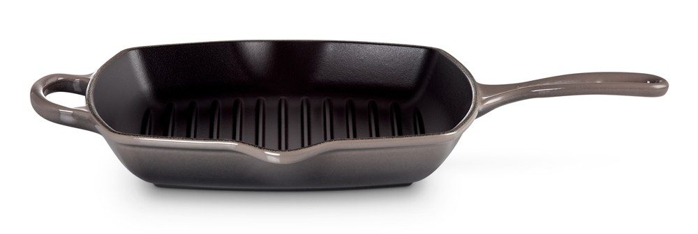 Le Creuset Grillpfanne Quadratisch Signature Gusseisen Flint Grau 26cm