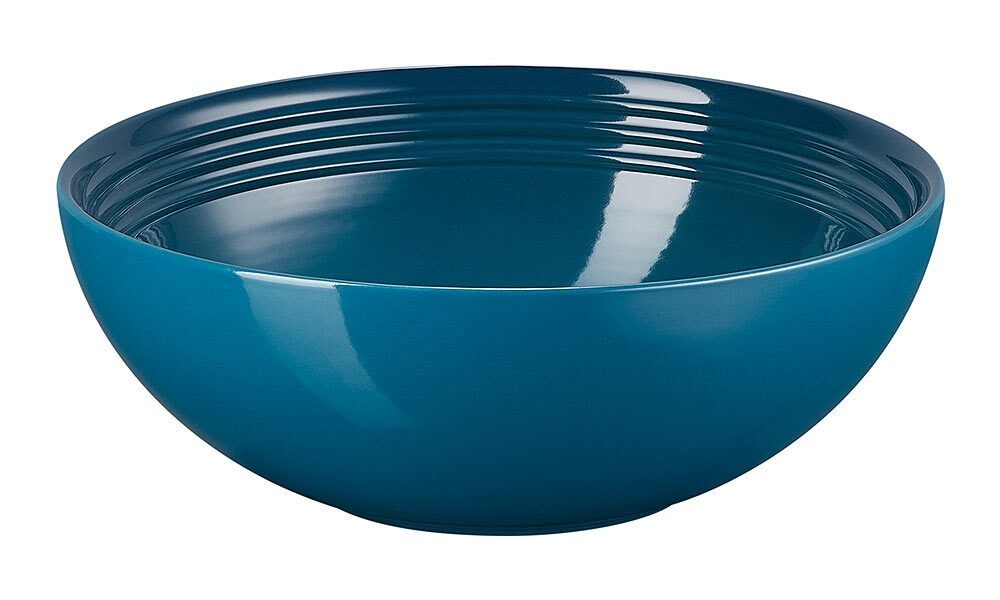 Le Creuset Salatschüssel Steinzeug Deep Teal 24cm