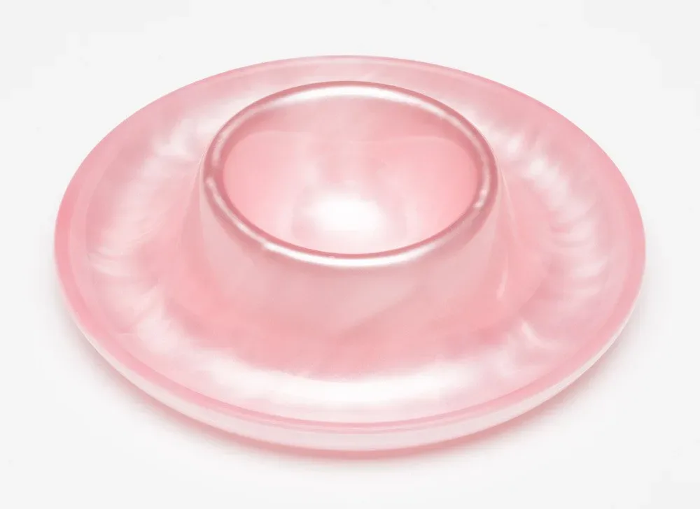 G.F. Heim Söhne Eierbecher Acrylglas Perlmutt Optik Pfirsich