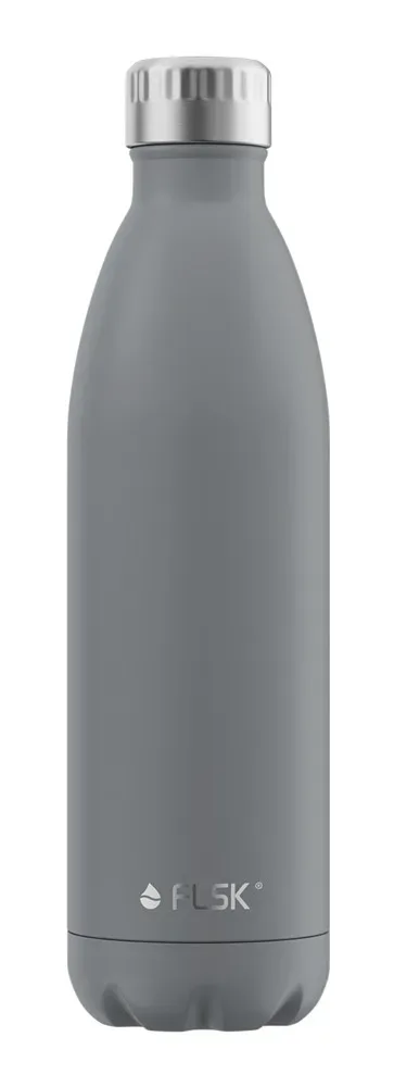 FLSK Trinkflasche Stone Isolierflasche Grau 1000 ml