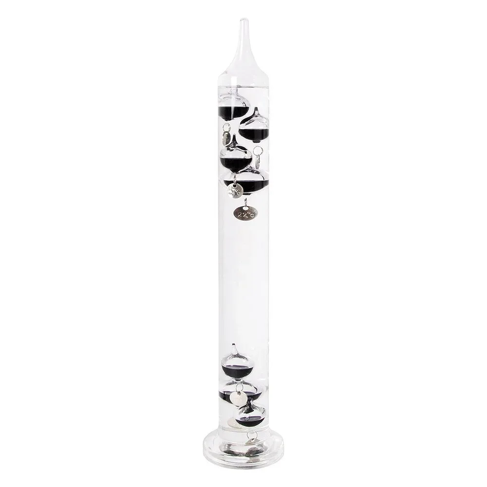 Galileo Thermometer Galileisches Glasthermometer Flüssigkeitsthermometer 39cm
