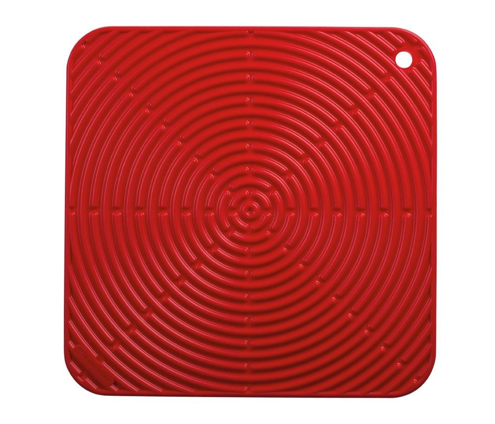 Le Creuset Topflappen Quadratisch Klassik Silikon Kirschrot 29cm