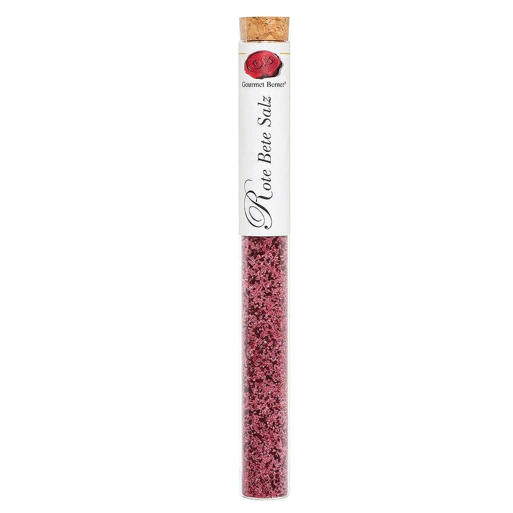 Gourmet Berner Rote Beete Salz Gewürzsalz in Vitro Reagenzglas mit Korken 45g