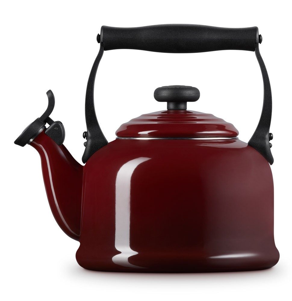 Le Creuset Wasserkessel Tradition Garnet (Rhone) Bordeaux-Rot 2,1L