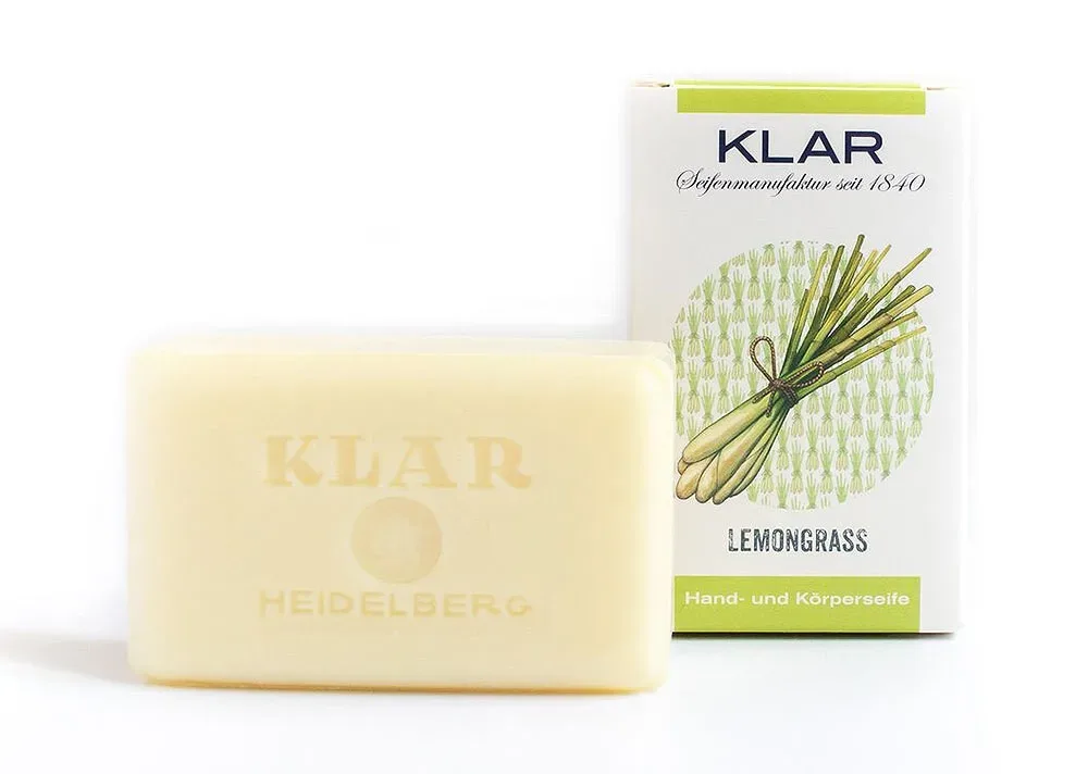 KLAR Seife Lemongrass Zitronengras (palmölfrei) Hand- und Körperseife 100g