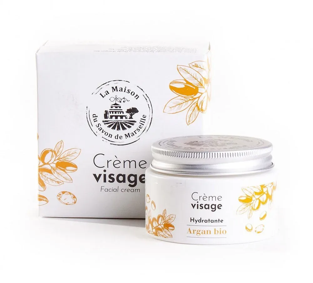 Gesichtscreme mit Bio-Arganöl (Huile d`Argan Bio) Dose 50ml