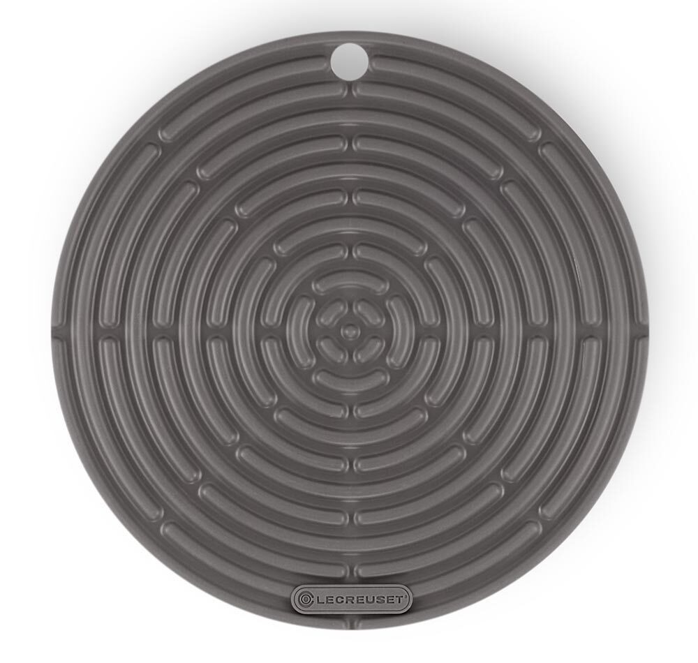 Le Creuset Topflappen Rund Silikon Flint Grau