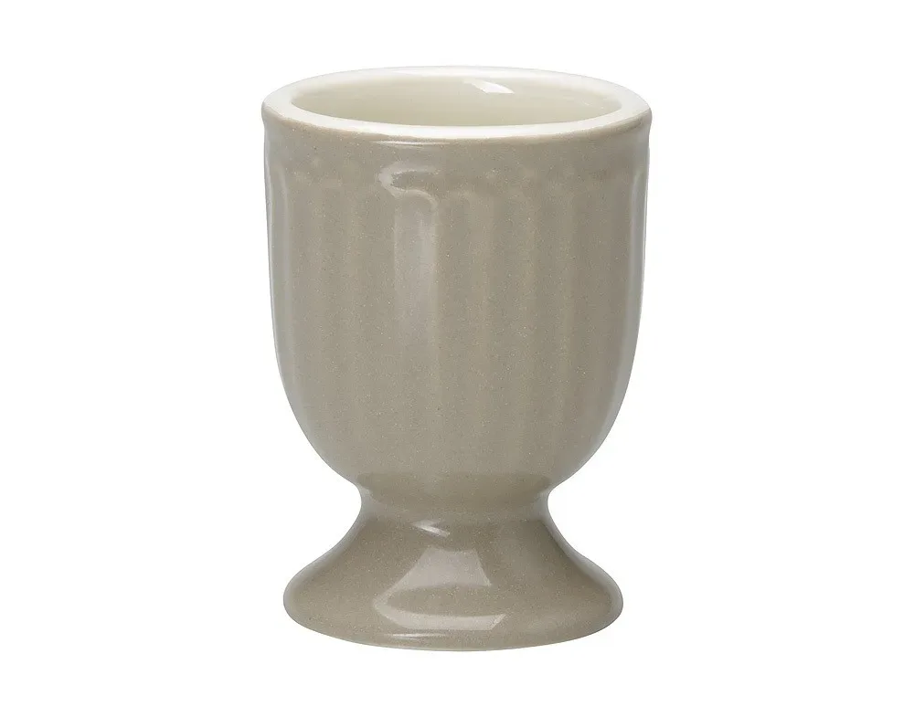 Greengate Eierbecher Alice Warm Grey Porzellan Grau