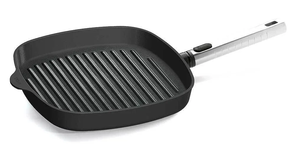 Woll Steakpfanne Diamond Pro Logic Induktion Aluguss abnehmbarer Stiel 28 x 28 cm