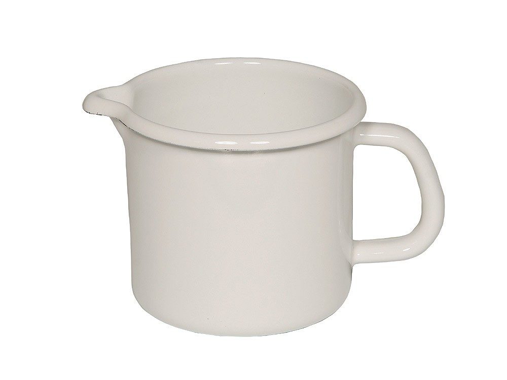 Riess Schnabeltopf Emaille Topf Weiß 10 cm
