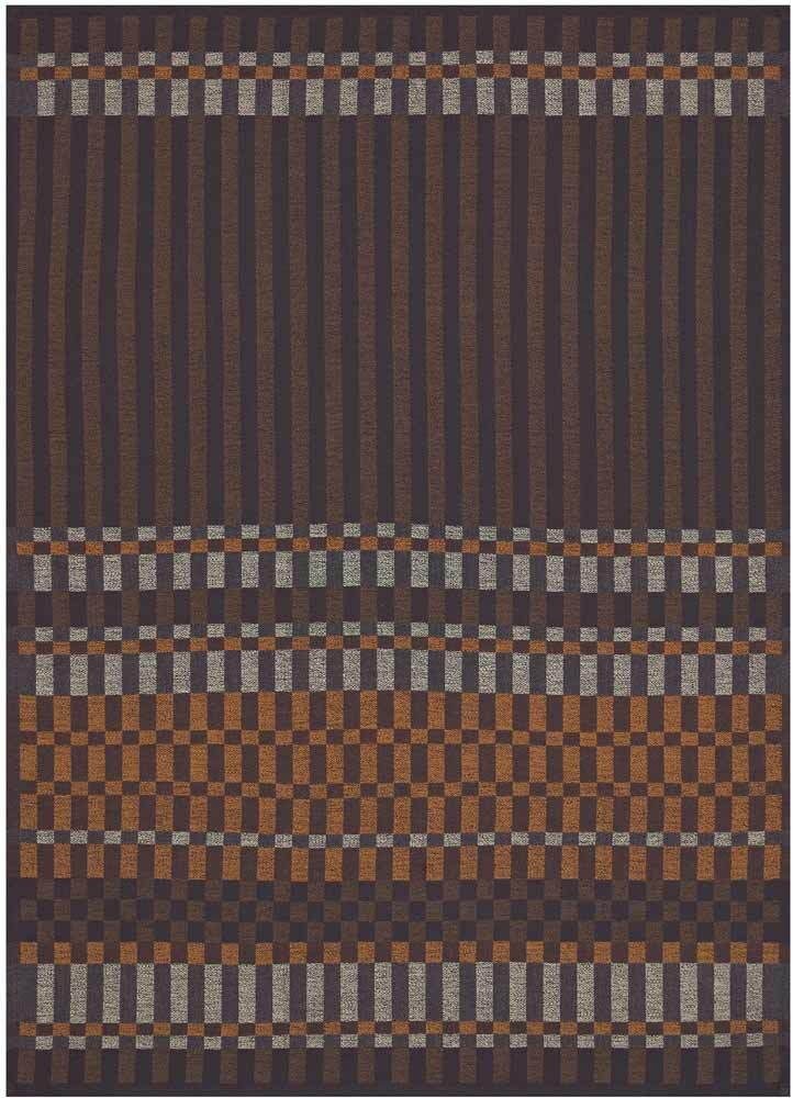 Le Jacquard Français Geschirrtuch Origin Rythme Ecorce Braun 60x80 Baumwolle