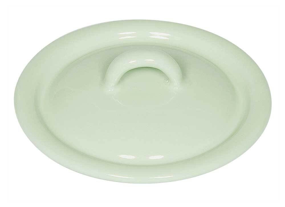 Riess Deckel Emaille Pastell Nilgrün 11cm