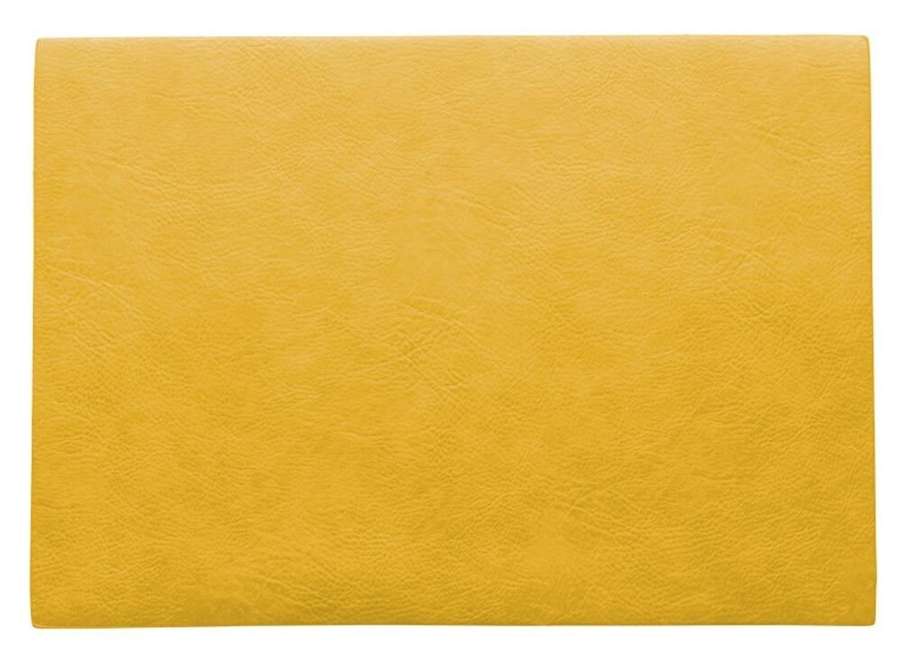 ASA Selection Tischset Corn Vintage Leder-Optik Platzset Gelb