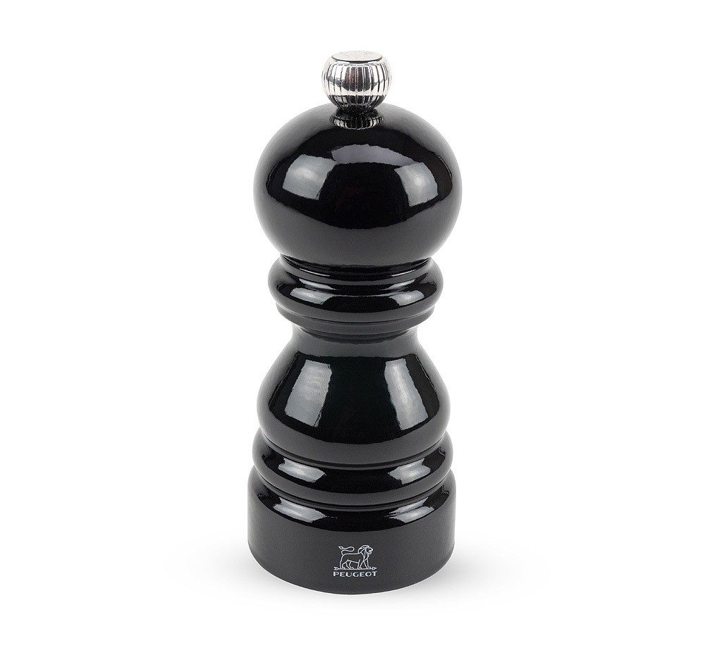 Peugeot Paris Salzmühle Holz Schwarz Lackiert 12cm