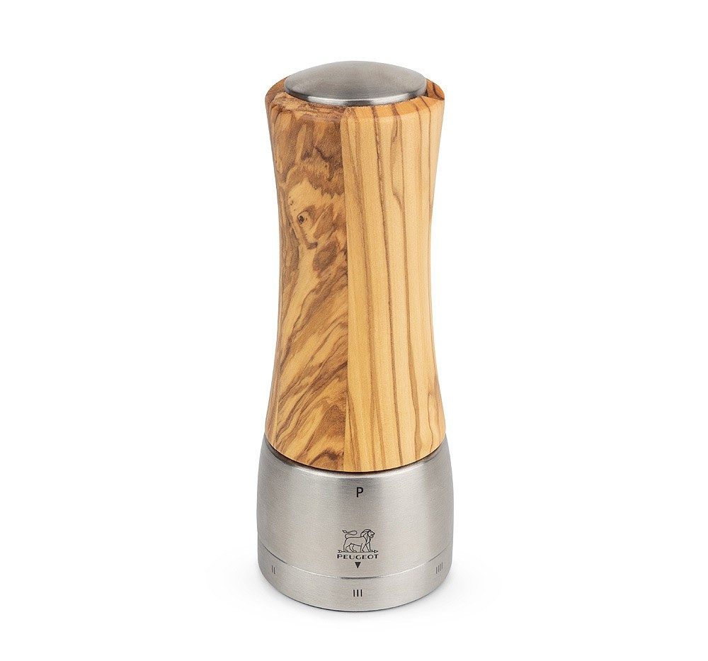 Peugeot Madras Pfeffermühle Edelstahl Olivenholz U-Select 16cm