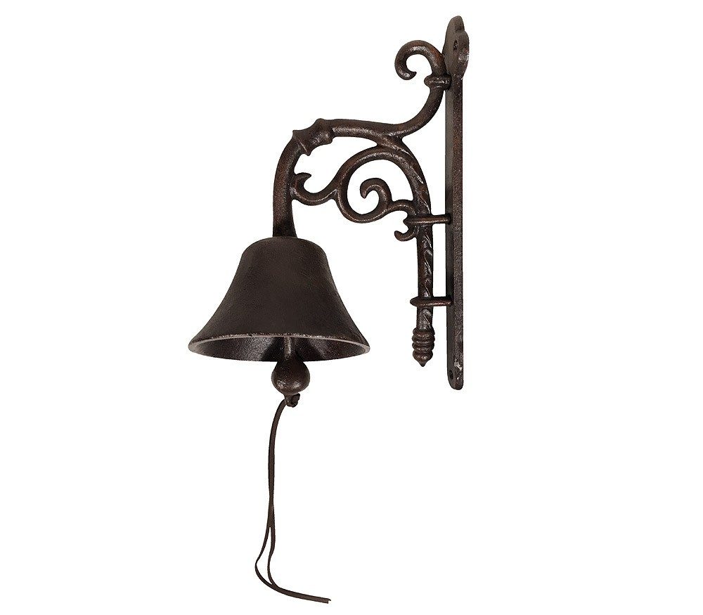 Türglocke Vintage Gusseisen Braun Glocke Landhausstil Nostalgie Antik-Stil