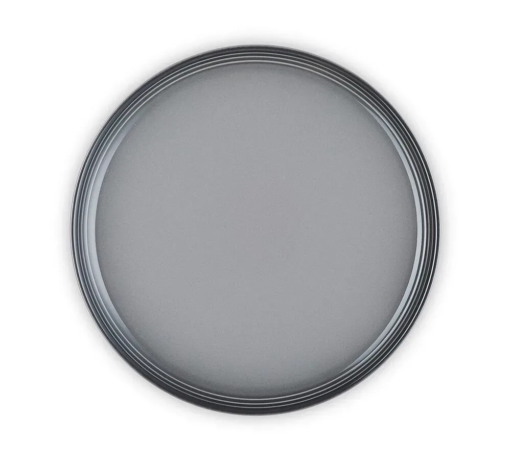 Le Creuset Frühstücksteller Coupe Steinzeug Flint Grau 22cm