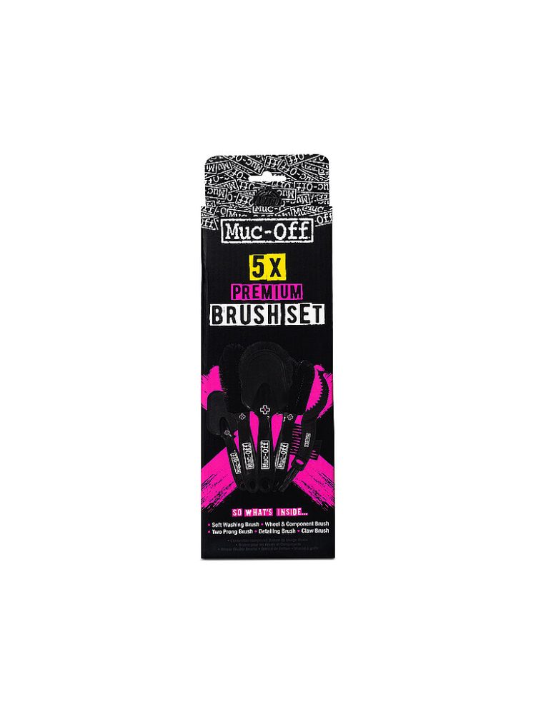 MUC-OFF Bürstenset Premium 5er Pkg. schwarz