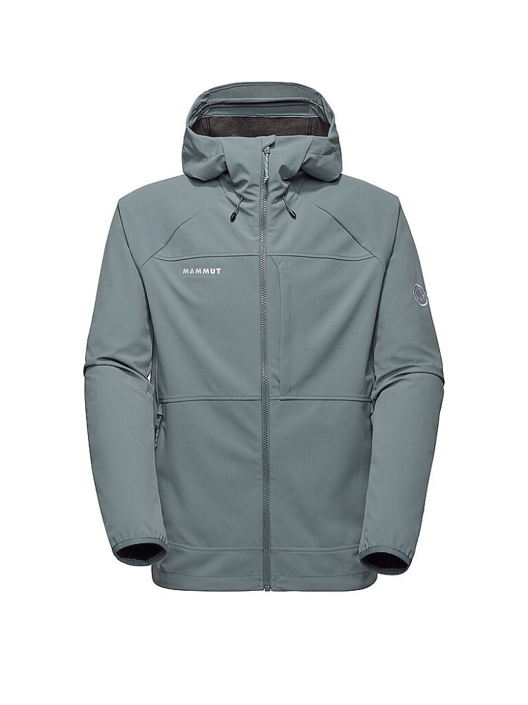 MAMMUT Herren Softshelljacke Ultimate Comfort Hoodie silber | S