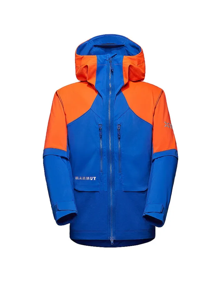 Mammut Wetterfeste Softshell-Bergjacke Eiger Nordwand Pro SO Hooded Jacket Men Blau XL