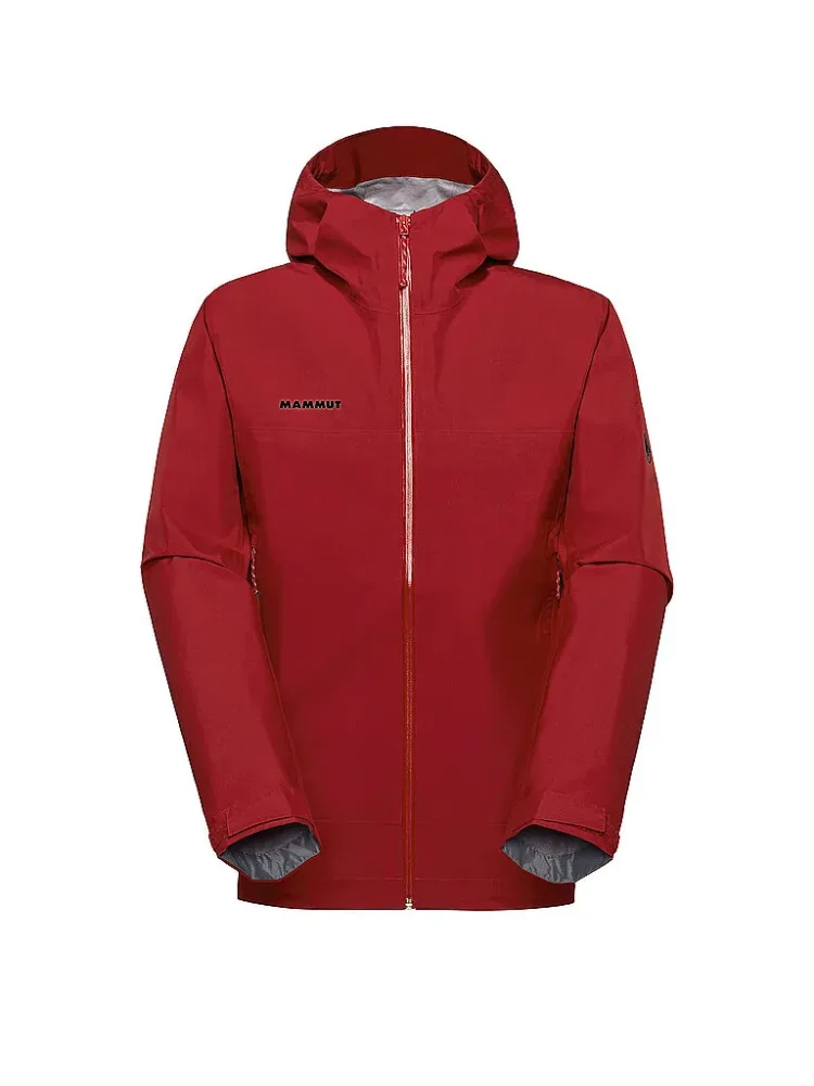 Mammut Funktionelle 3-lagige GORE-TEX Wanderjacke Crater Light HS Hooded Jacket Men Rot XL