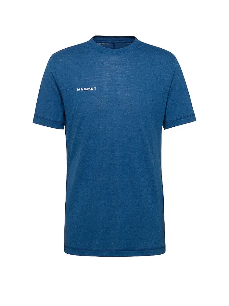 Mammut Leichtes T-Shirt mit Naturfasern zum Klettern Massone Light T-Shirt Men Blau M