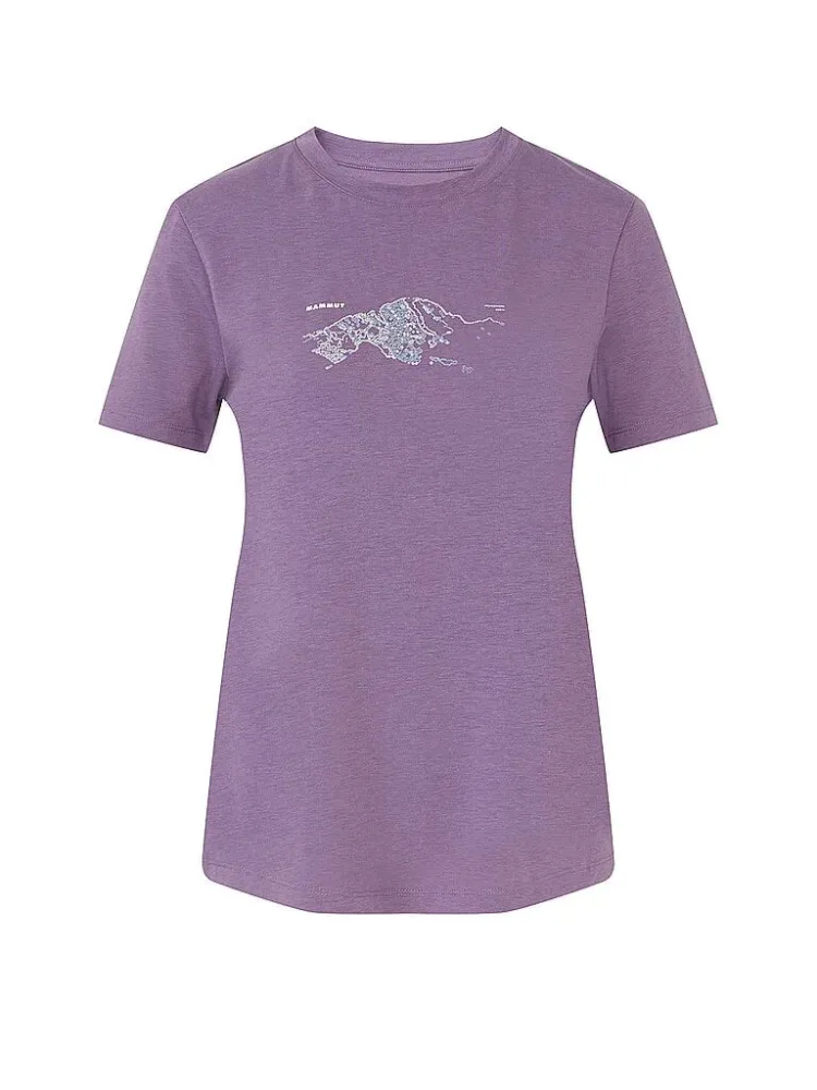 Mammut Feuchtigkeitsableitendes T-Shirt zum Wandern Mountain T-Shirt Women Fruendenhorn Lila XL
