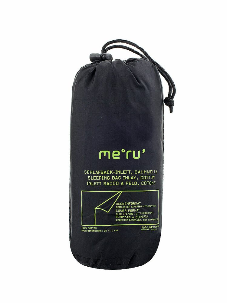 MERU Hütten-Schlafsack 19x9cm 450g weiss