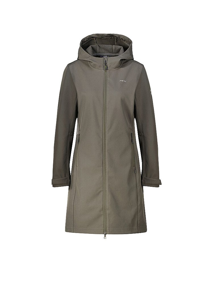 MERU Damen Winter Softshellmantel Touloluse Hoodie grau | 42