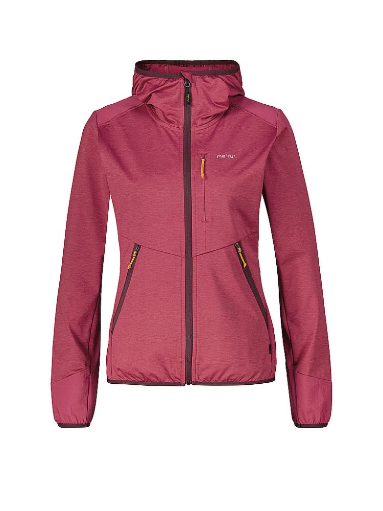 MERU Damen Fleecejacke Silkeborg Stretch Hoodie beere | 36