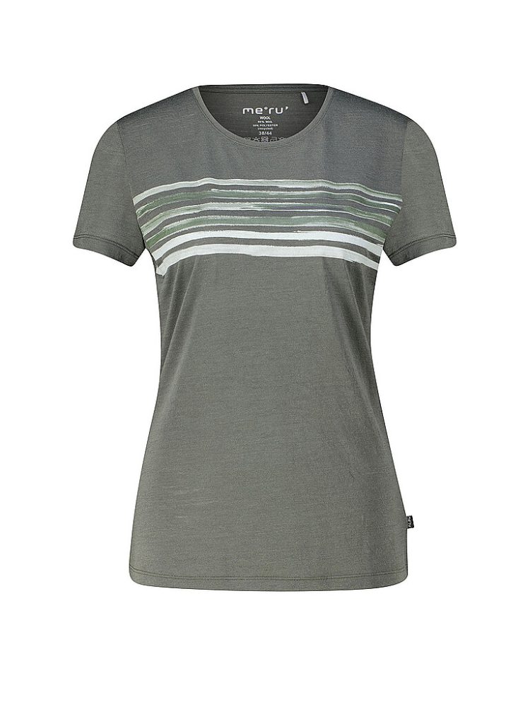 MERU Damen Funktionsshirt Trelleborg Woolmix dunkelgrün | 36