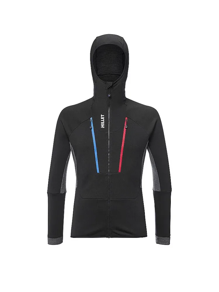 MILLET Herren Hybridjacke TRILOGY ICON WOOL Fleece Hoodie schwarz | S