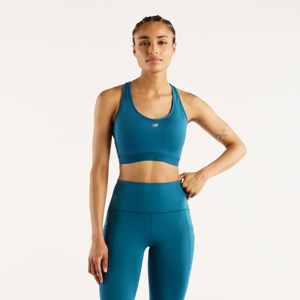 New Balance New Balance W NB Essential Run Bra Damen, blau, Grösse: M (A-C) Fitted Damen, blau, Grösse: M (A-C)