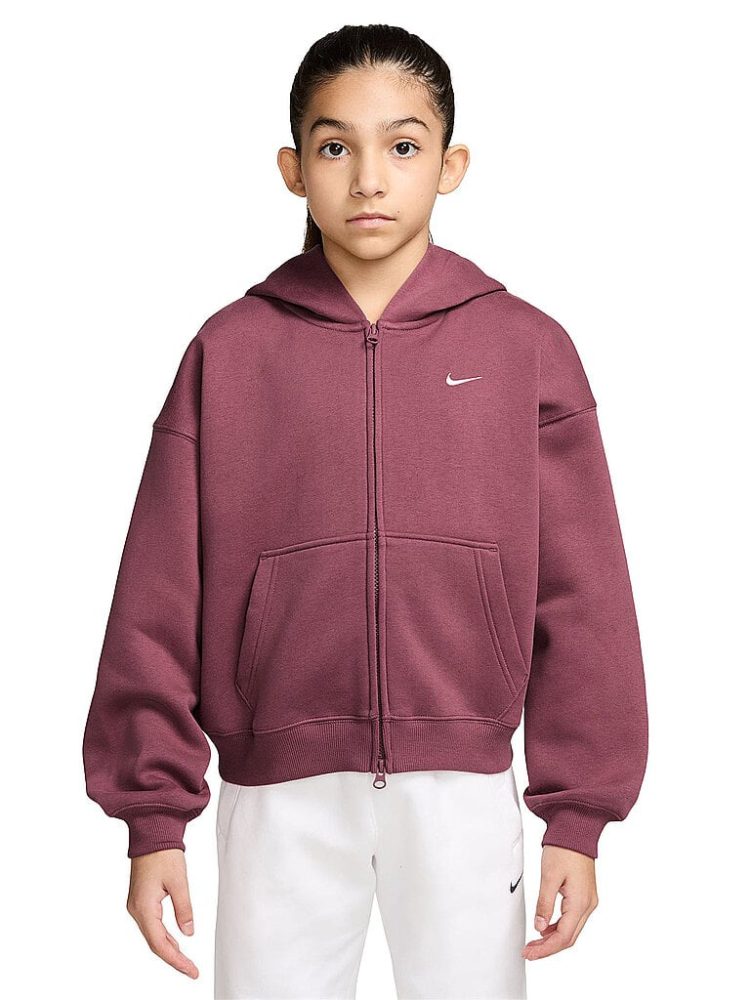 NIKE Mädchen Kapuzenjacke Sportswear Studio beere | XS