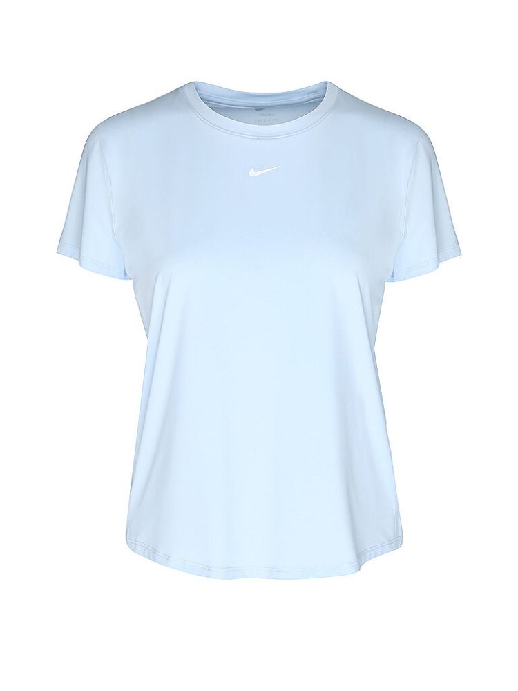 NIKE Damen Fitnessshirt One Classic Dri-FIT hellblau | M