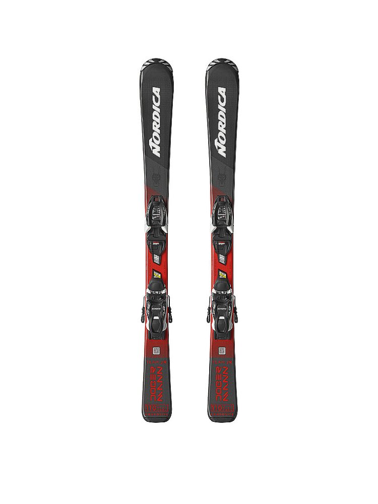 NORDICA  Jugendski Set Team JR (130-150) + JR 7.0 FDT  schwarz | 130