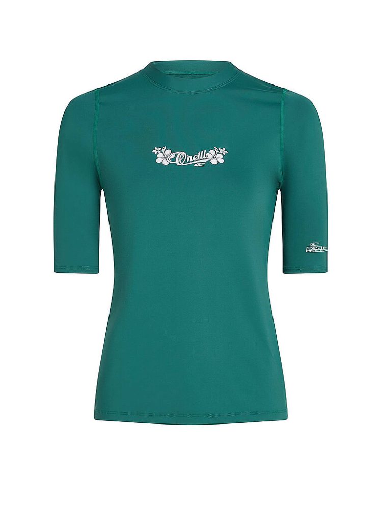 O'NEILL Damen Lycrashirt Skins dunkelgrün | M