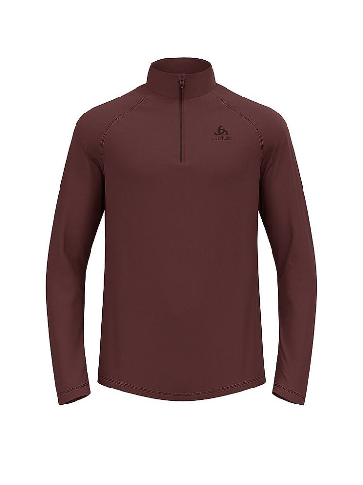 ODLO Herren Unterzieh Zipshirt Besso Mid Layer braun | S