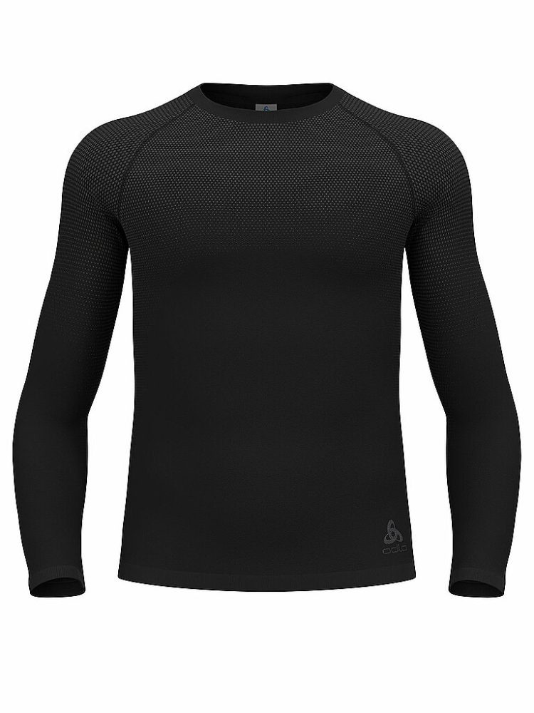 ODLO Herren Laufwäsche Shirt Performance Light Base Layer  schwarz | XL