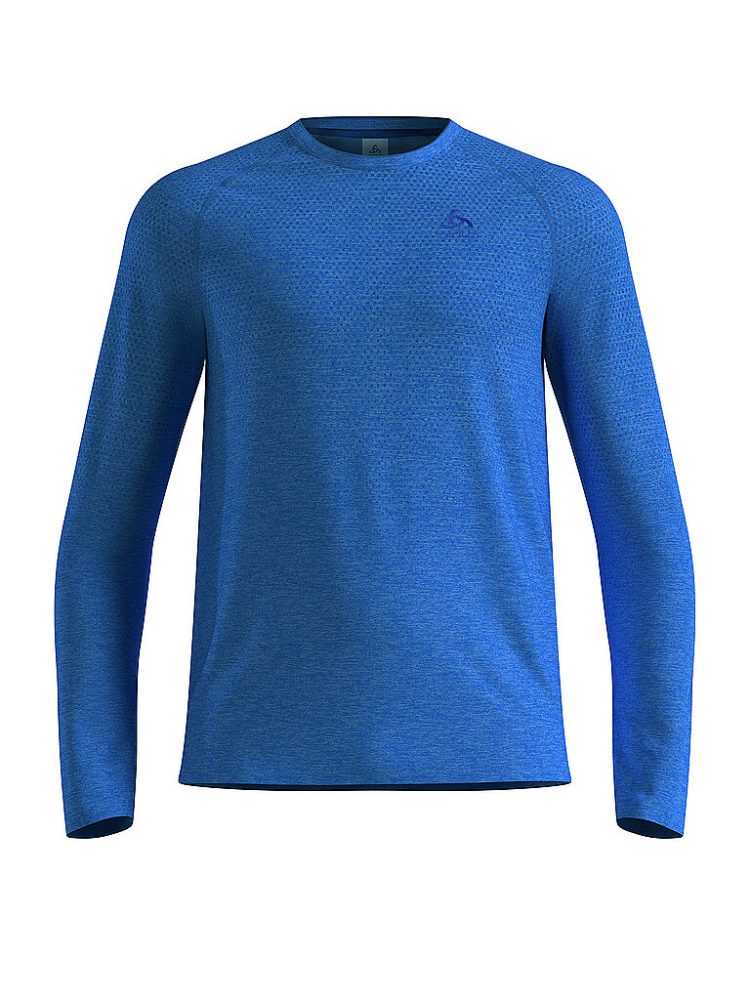 ODLO Herren Laufshirt Essentials Seamless blau | M