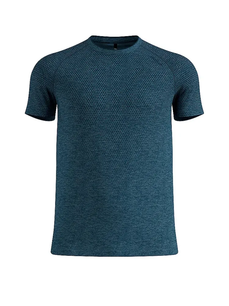 Odlo Essential Seamless Lauf-T-Shirt für Herren - Training, Running - marineblau, L
