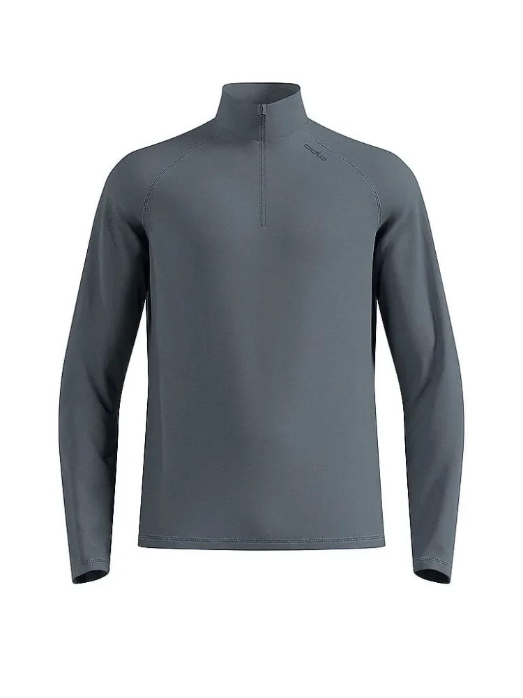 Odlo Essential Warm Mid Layer Half-Zip für Herren - Wandern, Ski & Snow - grau, M