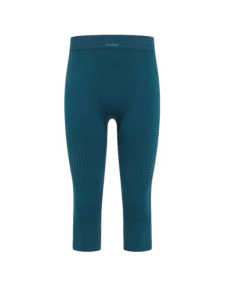 Odlo Performance Warm Base Layer 3/4 Tights für Herren - Skilanglauf, Ski & Snow - marineblau, L