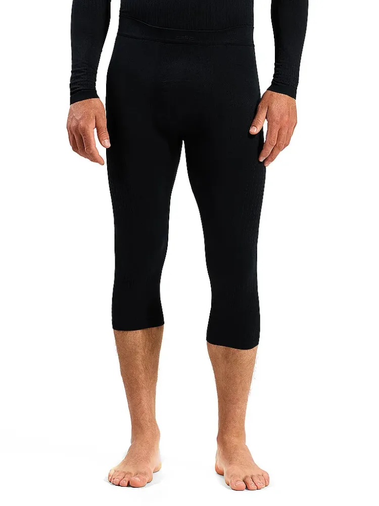 Odlo Performance Warm Base Layer 3/4 Tights für Herren - Skilanglauf, Ski & Snow - schwarz, XL