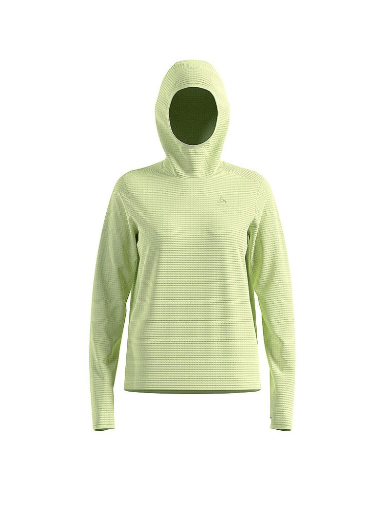 ODLO Damen Laufhoodie Essential Thermal gelb | L