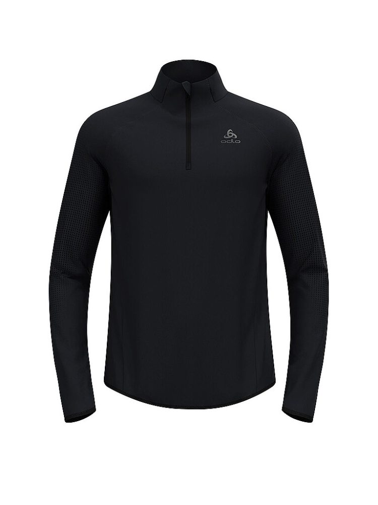 ODLO Damen Unterzieh Zipshirt Zeroweight Warm schwarz | L
