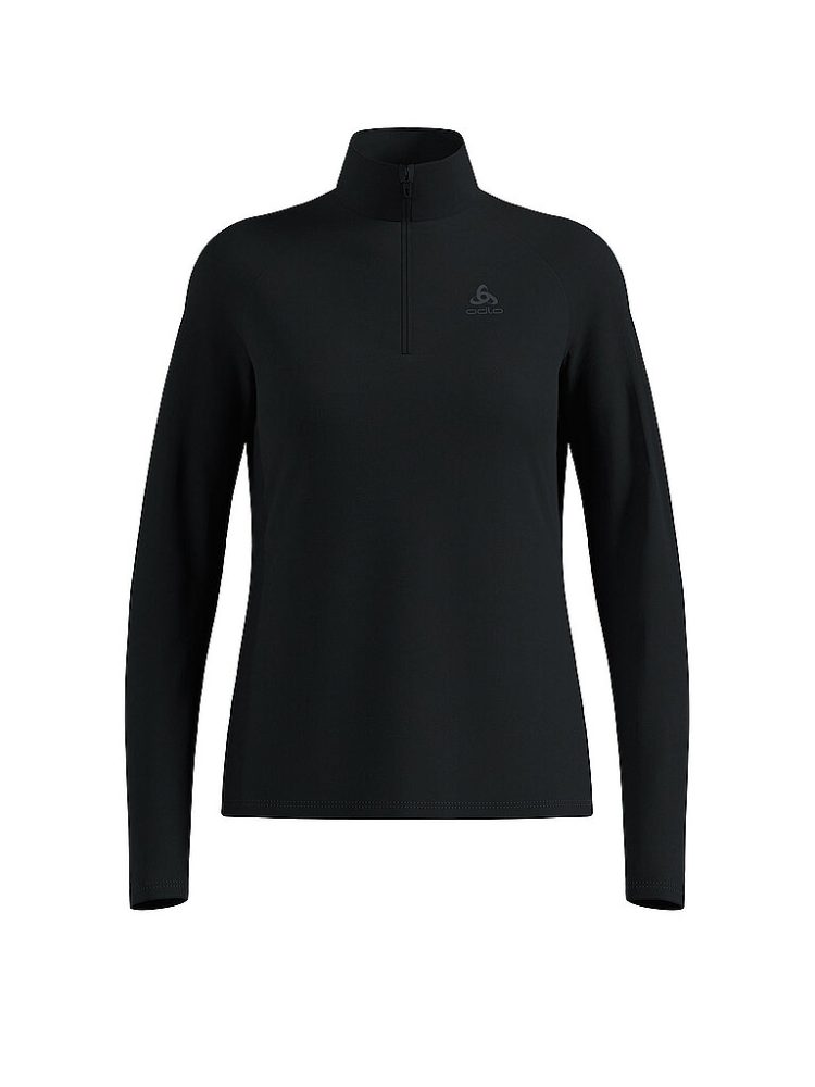 ODLO Damen Unterzieh Zipshirt Besso Mid Layer schwarz | M